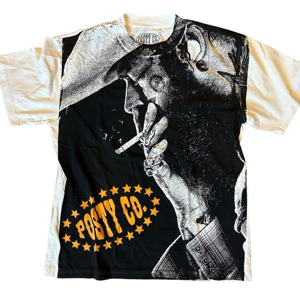 Posty Co Post Malone Mens T-Shirt Size Large White Big Ass Stadium Tour